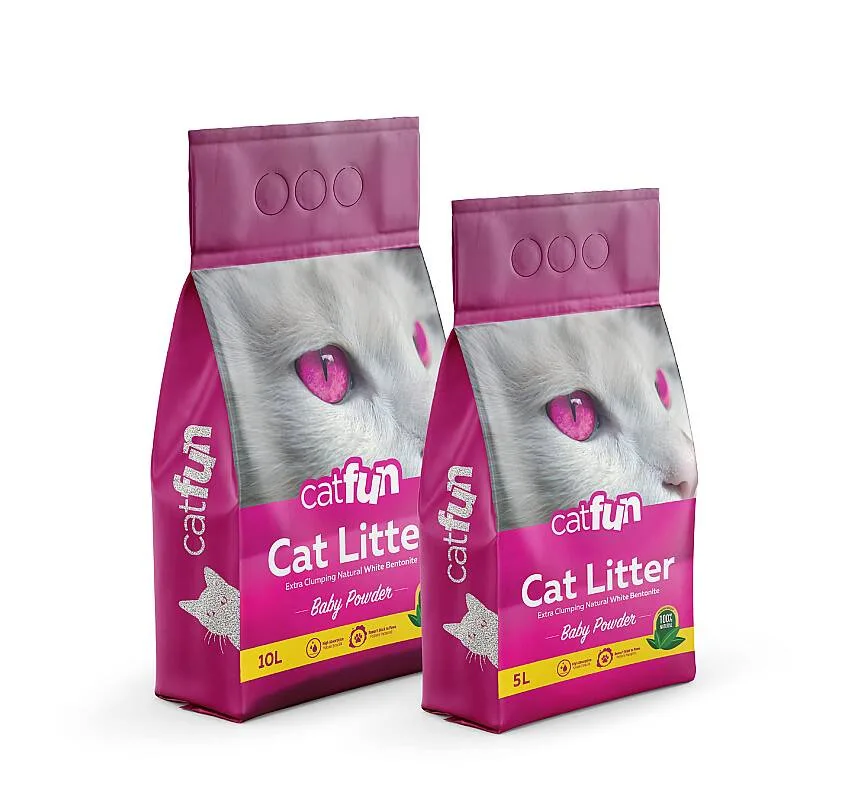 Catfun Bentonit Bebek Pudralı Kokulu Kumu 10 lt