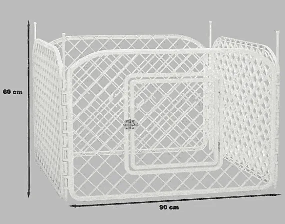 Çit Plastik 4 Lü Panel 60x90
