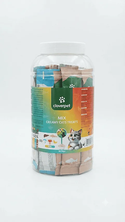 Cloverpet 30lu Kavanoz Krema Mix