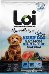 LOI Mini Irk Yetişkin Köpek - Somonlu - 3 kg