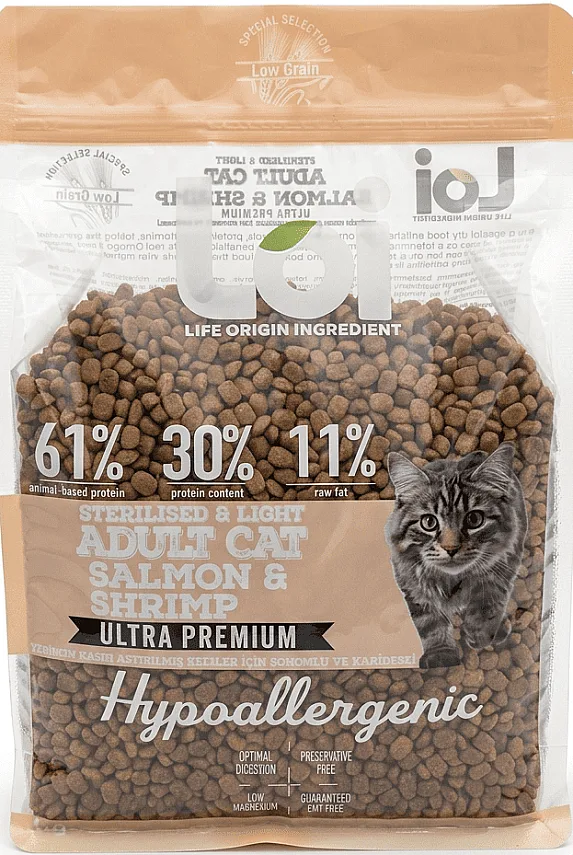 LOI Yetişkin Kedi Kısır - Somon & Karides - 1 kg