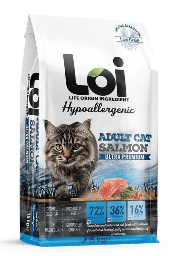 LOI Yetişkin Kedi - Somonlu - 15 kg