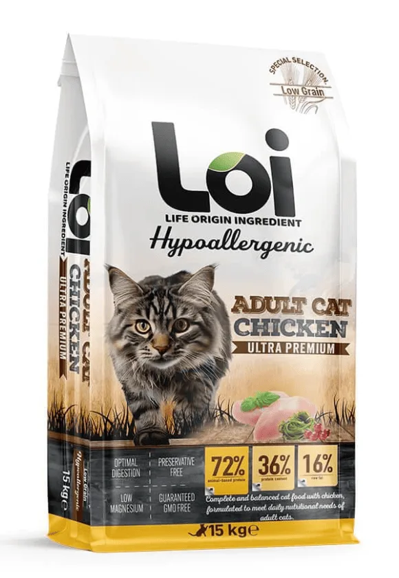 LOI Yetişkin Kedi - Tavuklu - 15 kg