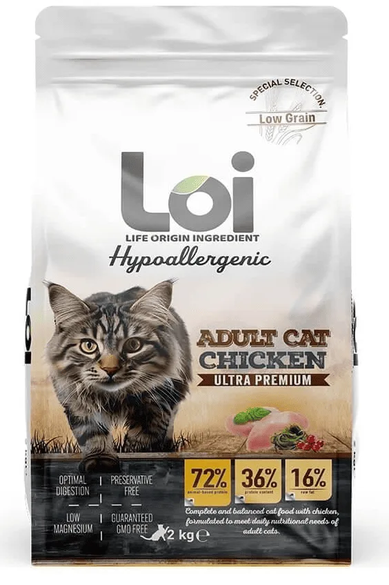LOI Yetişkin Kedi - Tavuklu - 2 kg