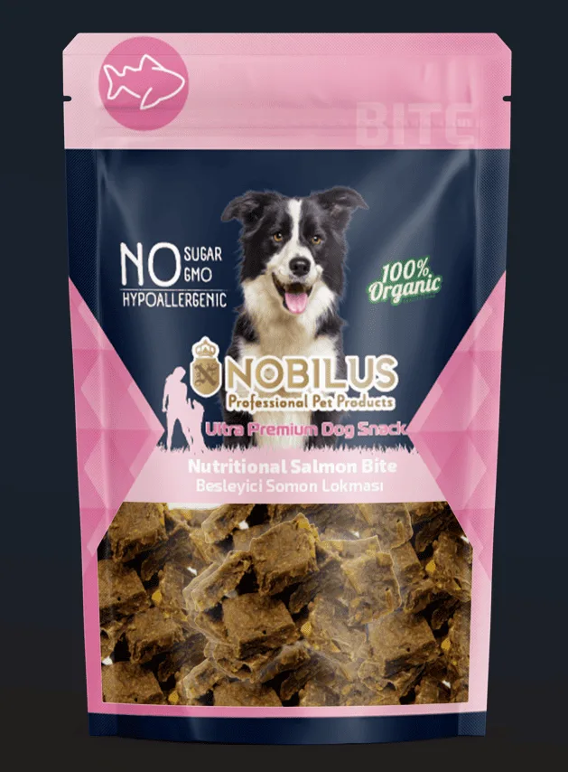 Nobilus Ekstra Besleyici Somon Lokmaları Köpek Ödülü 80 gr