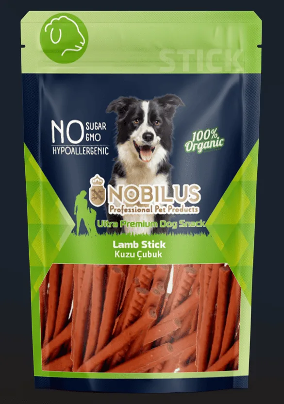 Nobilus Kuzu Etli Çubuk Köpek Ödülü 80 gr