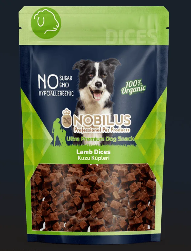 Nobilus Kuzu Etli Küp Lokma Köpek Ödülü 80 gr