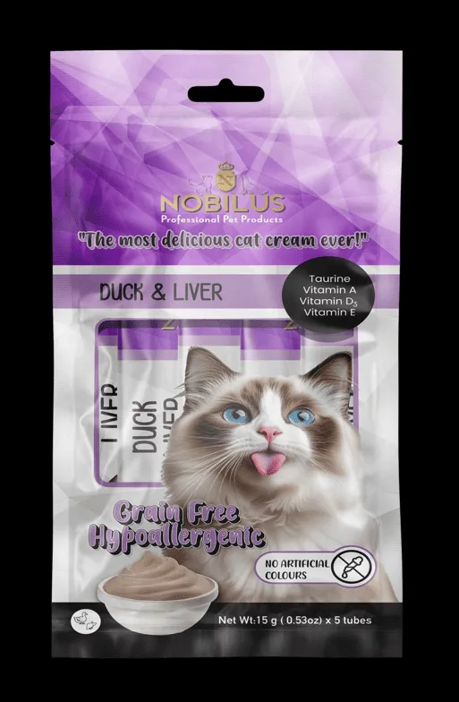 Nobılus Ördek ve Ciğerli Kedi Krema Ödülü 5x15g