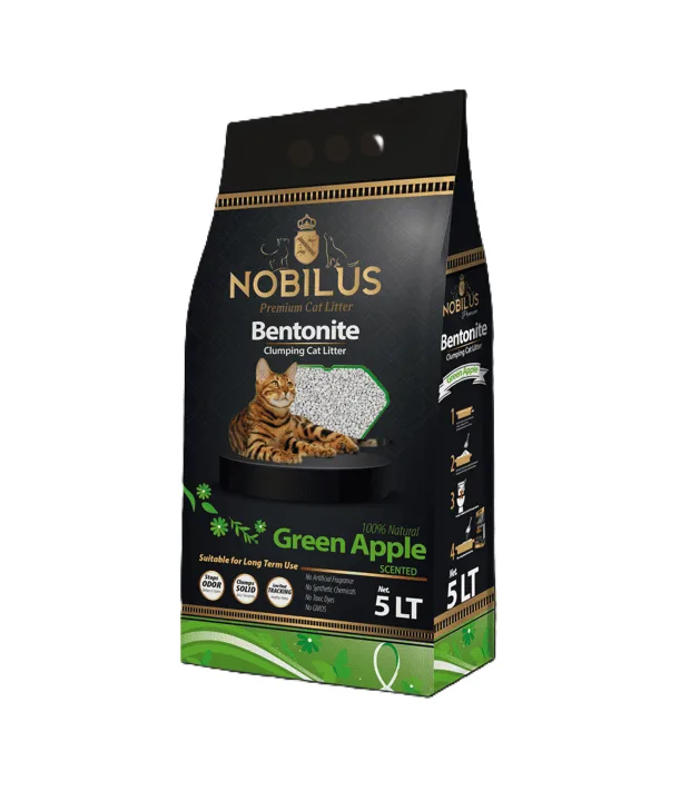 Nobılus Premium Cat Lıtter Green Apple 5 lt