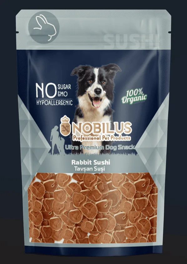 Nobilus Tavşan Suşi Köpek Ödülü 80 gr