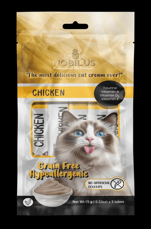 Nobılus Tavuklu Kedi Krema Ödülü 5x15g