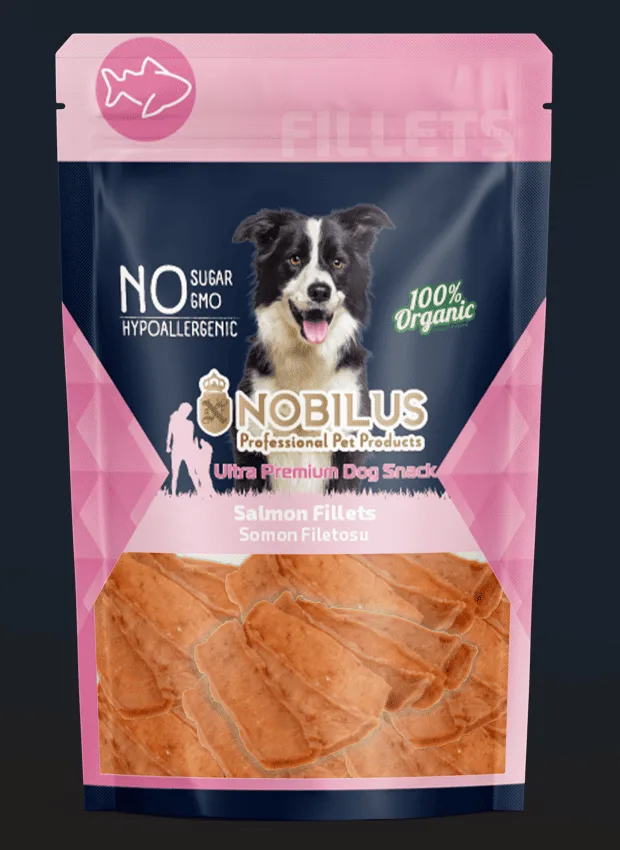 Nobilus Yumuşak Somon Fileto Köpek Ödülü 80 gr