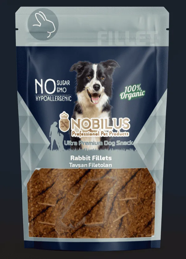 Nobilus Yumuşak Tavşan Fileto Köpek Ödülü 80 gr