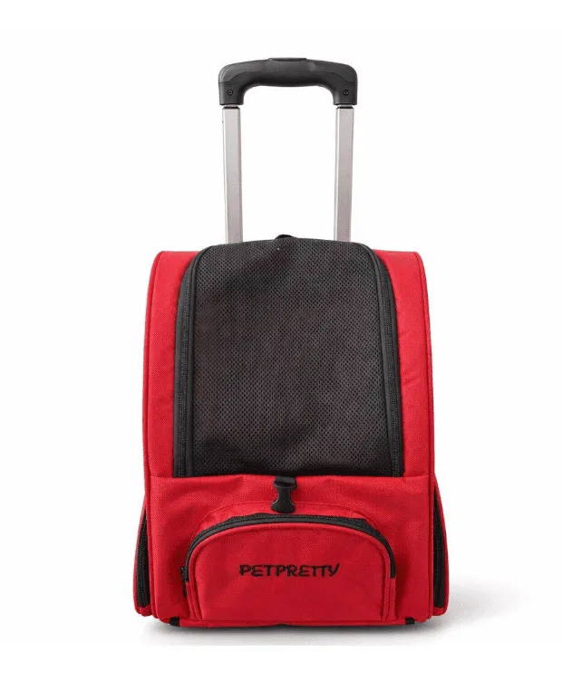Petpretty Çekçekli Sırt Çantası Kırmızı 32x28x46cm
