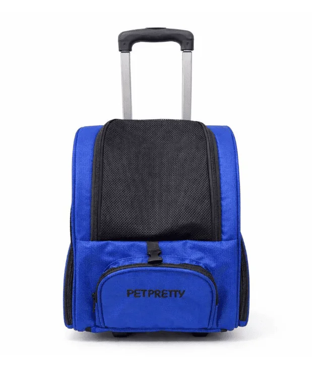 Petpretty Çekçekli Sırt Çantası Mavi 32x28x46cm