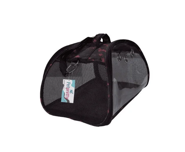 Petpretty Şeffaf Çanta Kırmızı Kamuflaj 50x28x28cm