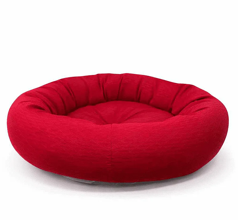 Simit Yatak Eko Silikon Elyaf Bordo