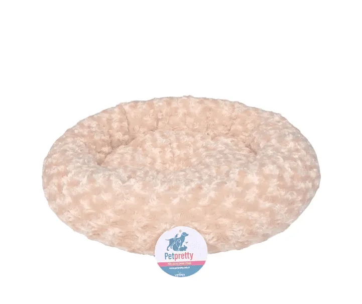 Simit Yatak Peluş Krem 55x55cm