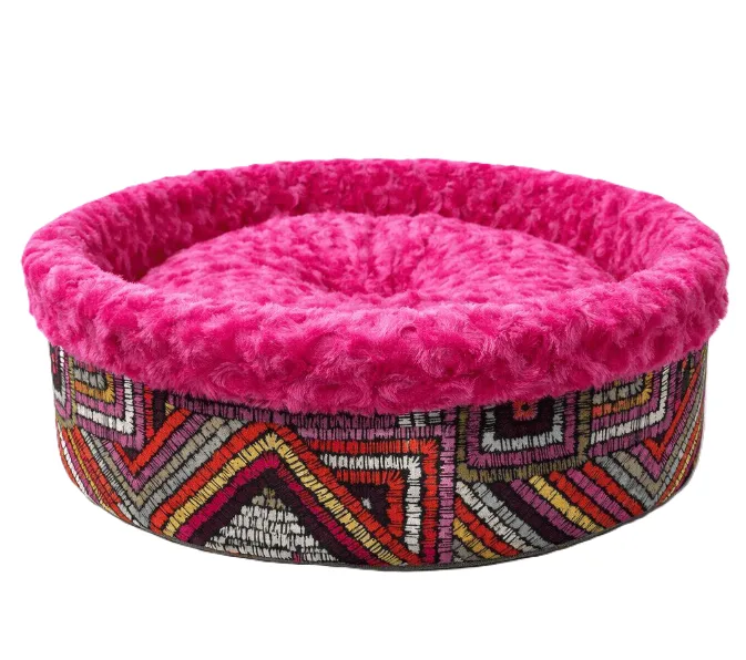 Special Peluş Simit Yatak 50x50x15cm Fuşya