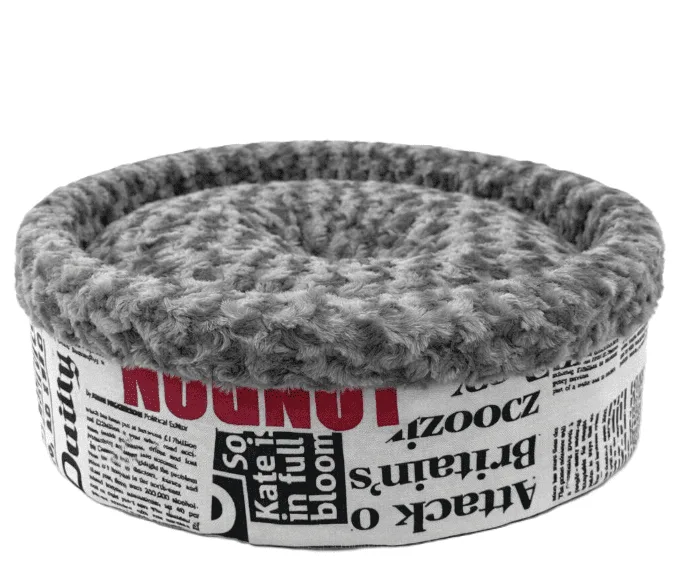 Special Peluş Simit Yatak 50x50x15cm Gri