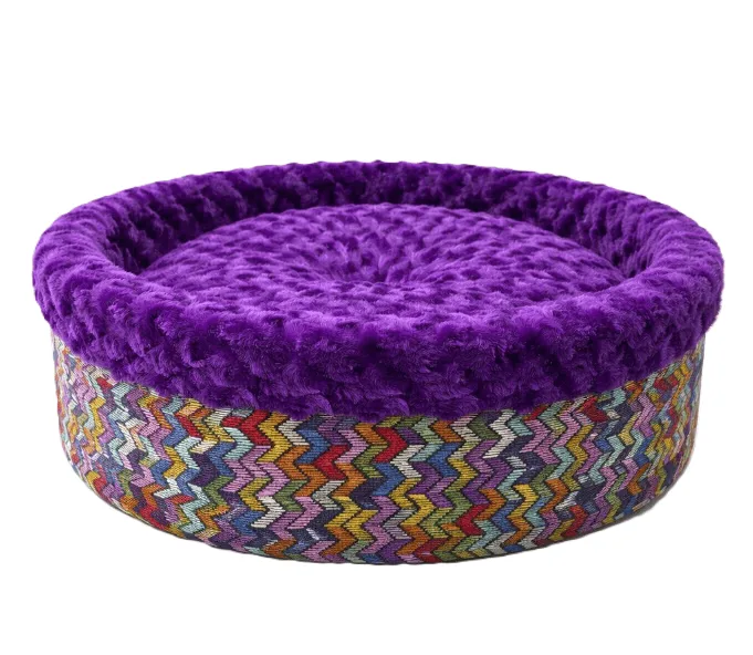 Special Peluş Simit Yatak 50x50x15cm Mor